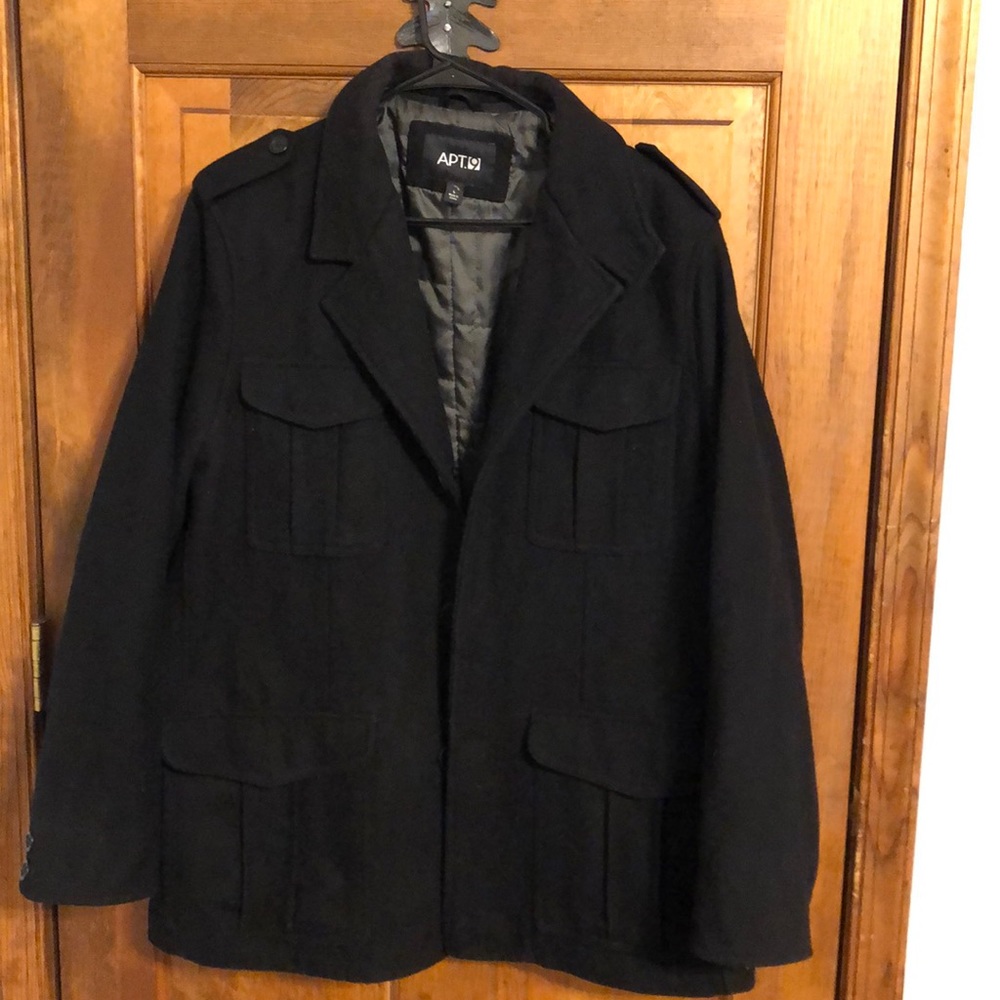 Womens black pea coat
